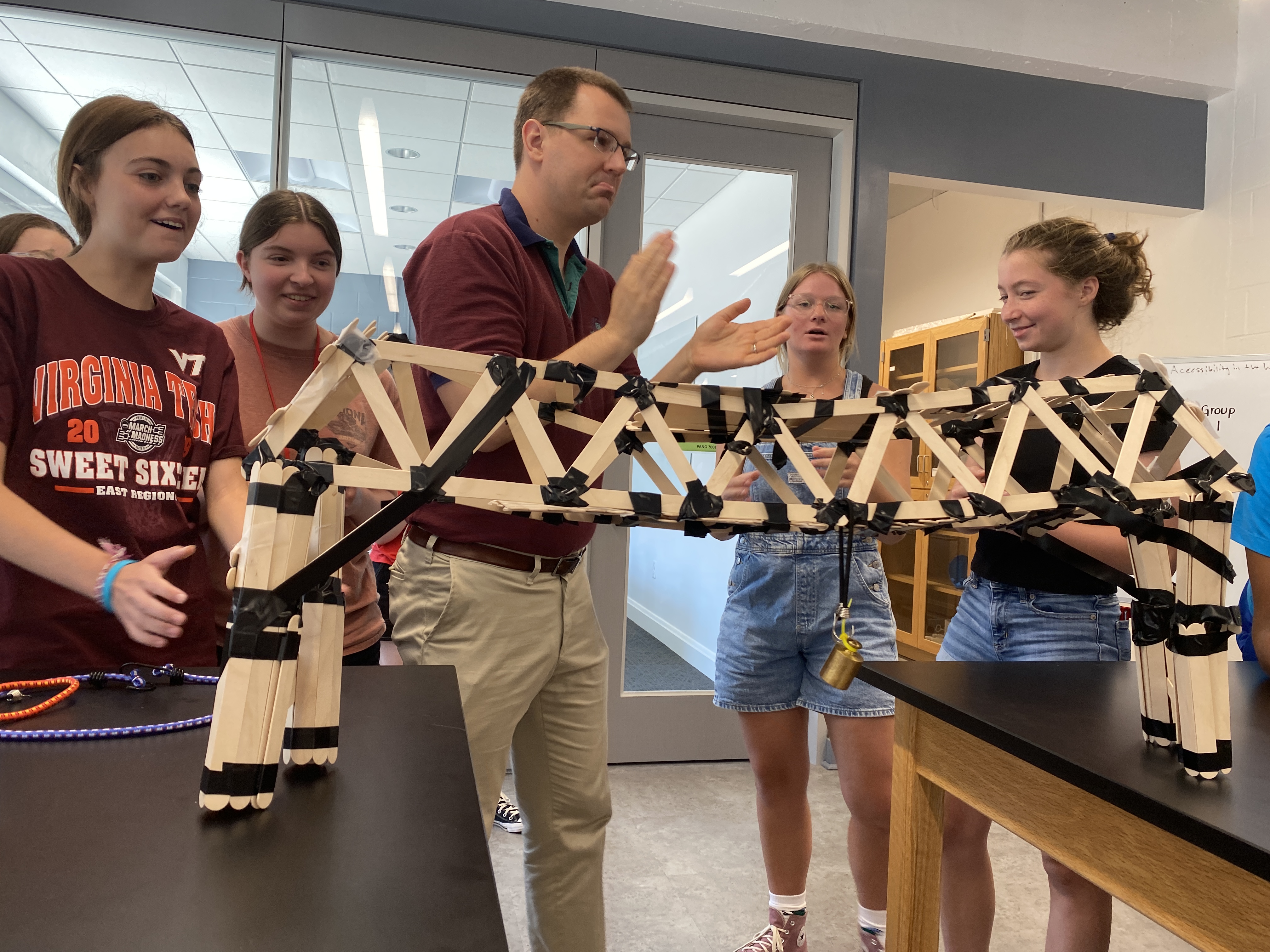 Students Encounter Engineering Disciplines and DC Sights through Engineering New Frontiers Camp