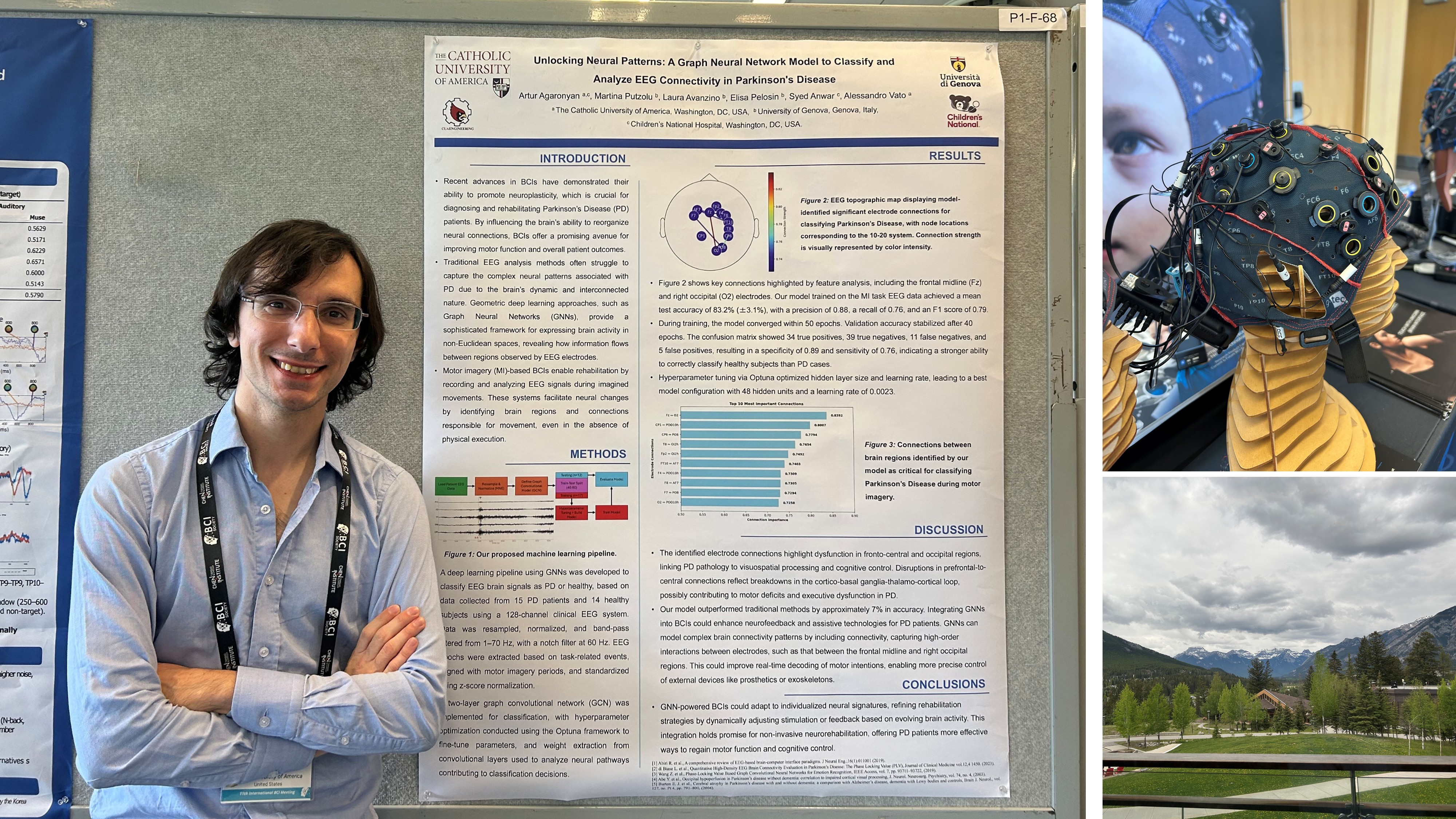 A Biomedical Engineering Graduate Student Presented a Poster at a Conference.