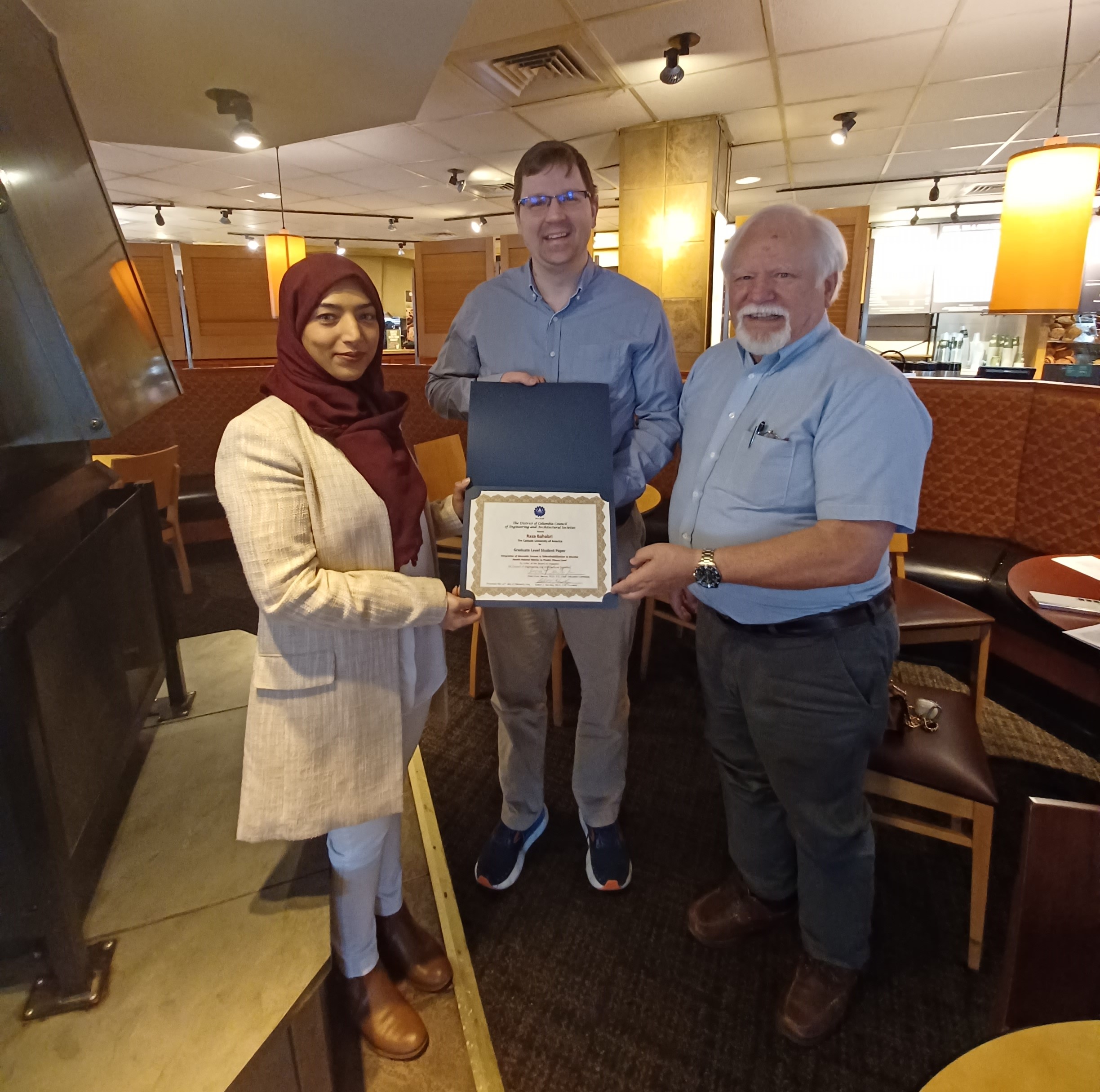 School of Engineering Doctoral Student Wins D.C. Council of Engineering and Architectural Societies Annual Paper Competition