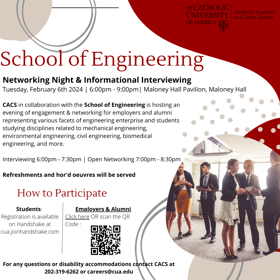 School of Engineering Networking Night and Informational Interviewing Event
