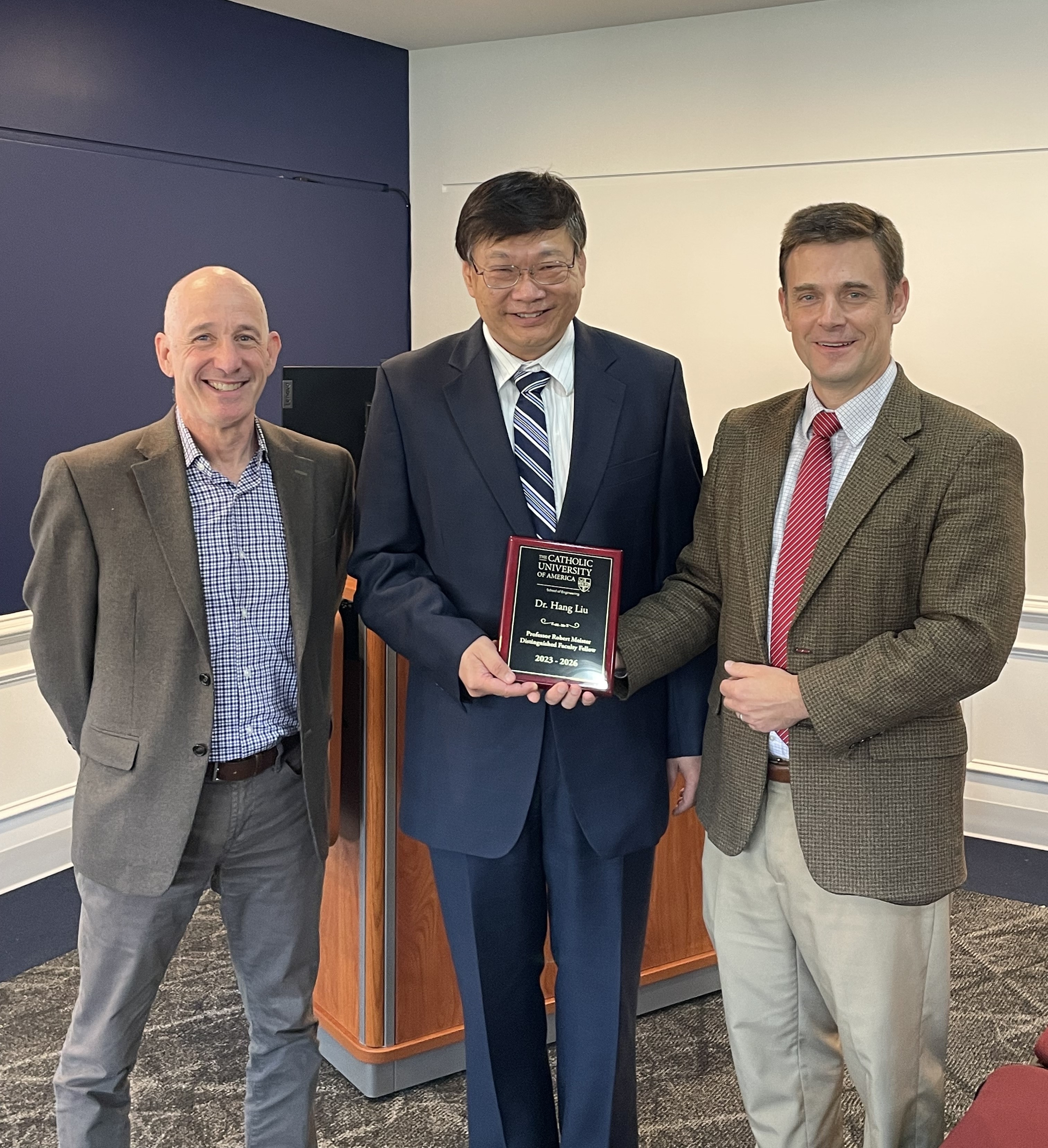 Professor Robert Meister Distinguished Faculty Fellowship awarded to Dr. Hang Liu